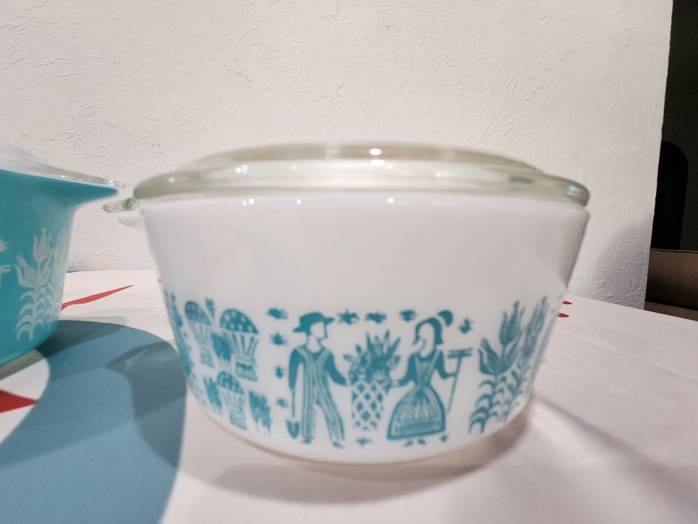 Pyrex Blue Butterprint Casserole Dishes with Lids