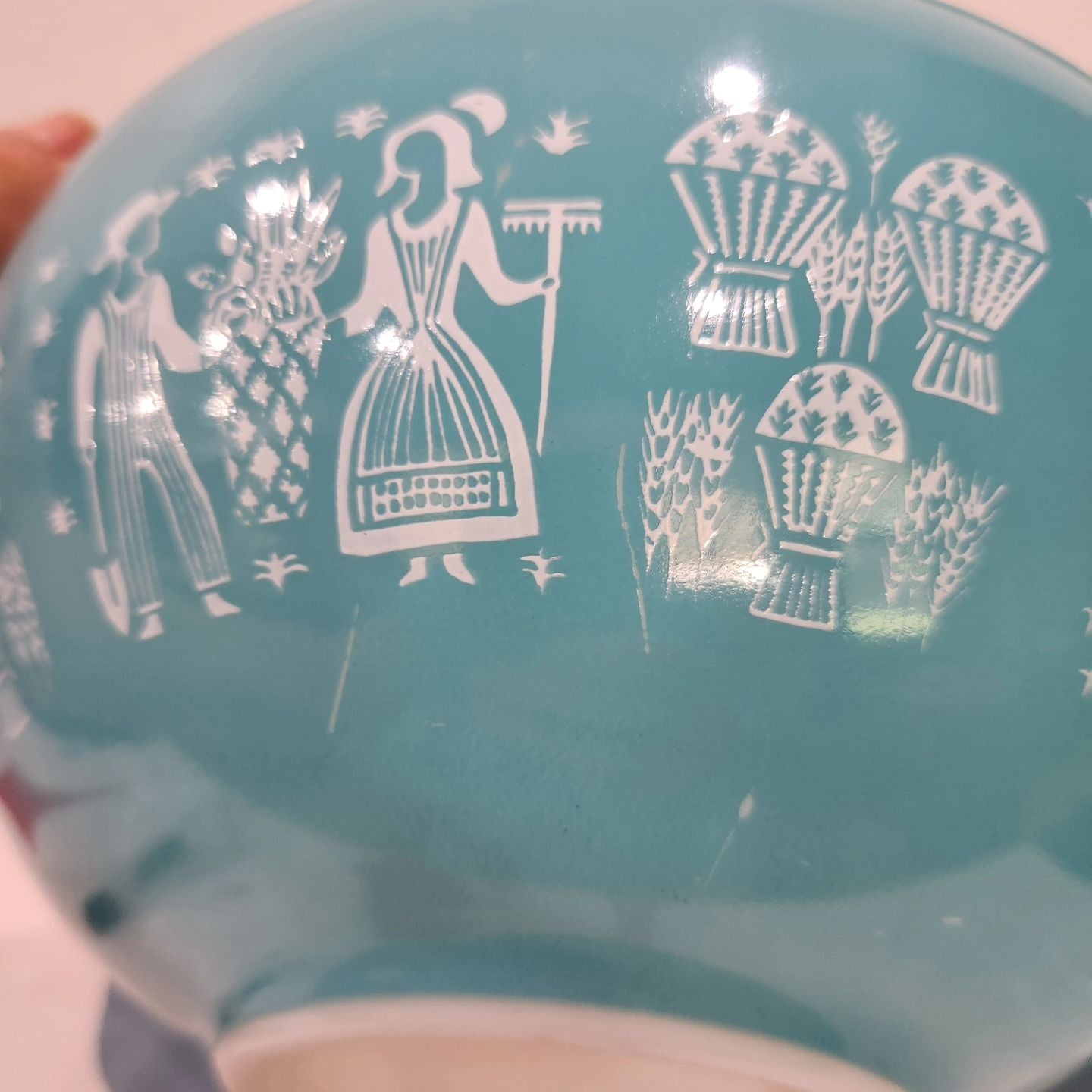 Pyrex Blue Butterprint Cinderella Mixing Bowls