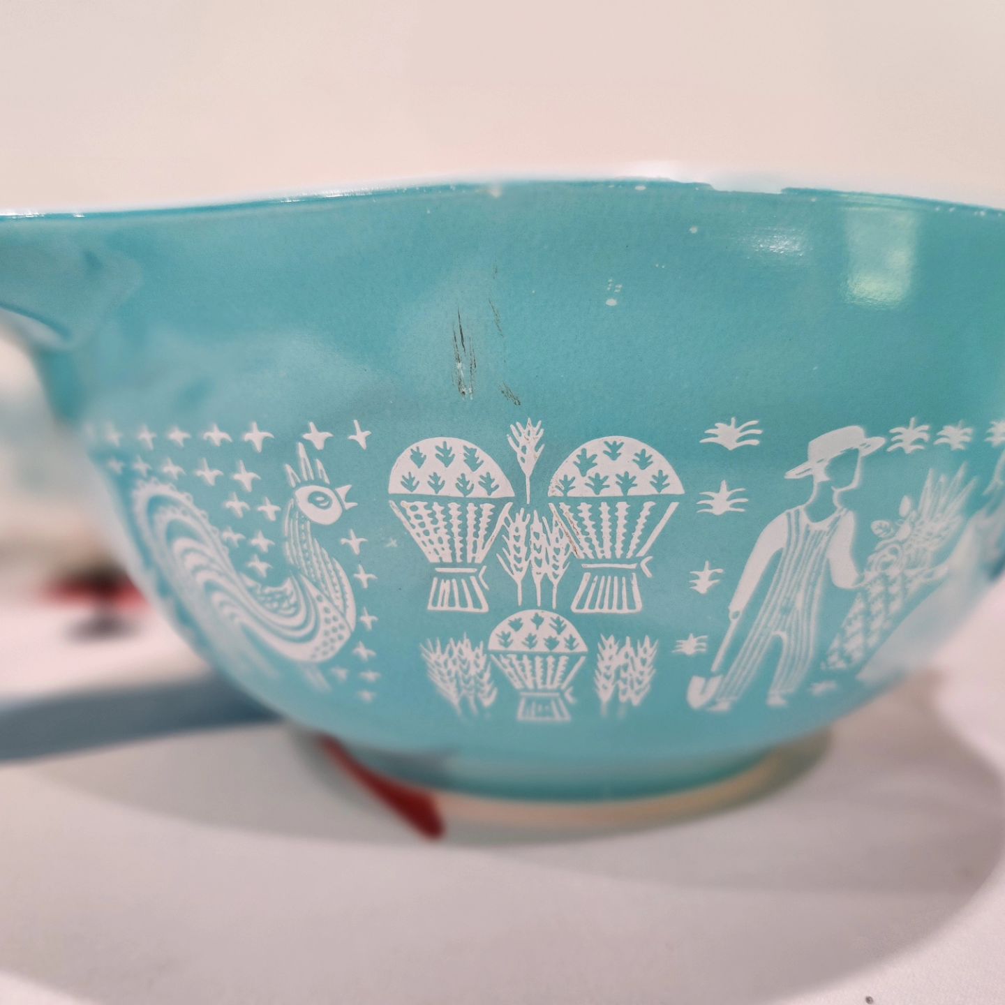 Pyrex Blue Butterprint Cinderella Mixing Bowls